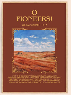 O Pioneers! Minimalist Book Poster by Willa Cather – image 1