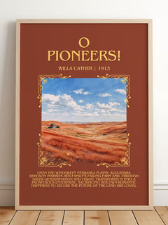 O Pioneers! Minimalist Book Poster by Willa Cather – image 2