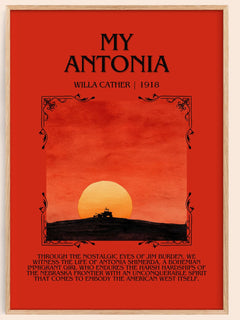 My Ántonia Minimalist Book Poster by Willa Cather – image 1