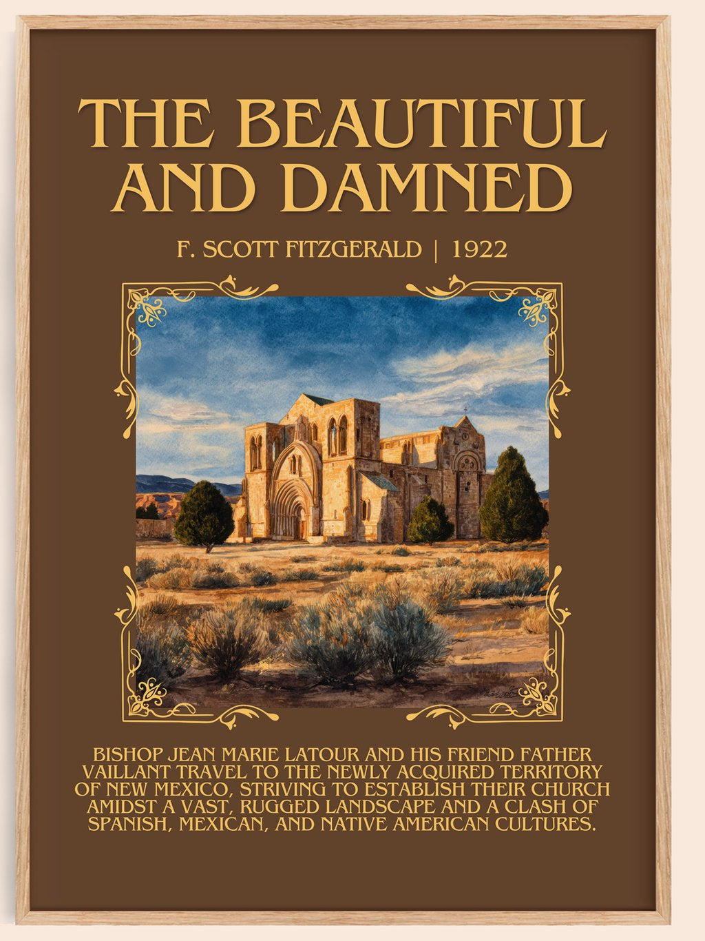 The Beautiful And Damned Minimalist Book Poster by F. Scott Fitzgerald – book poster