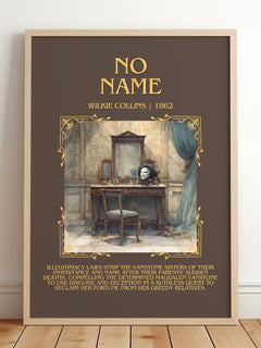 No Name Minimalist Book Poster by Wilkie Collins – image 2