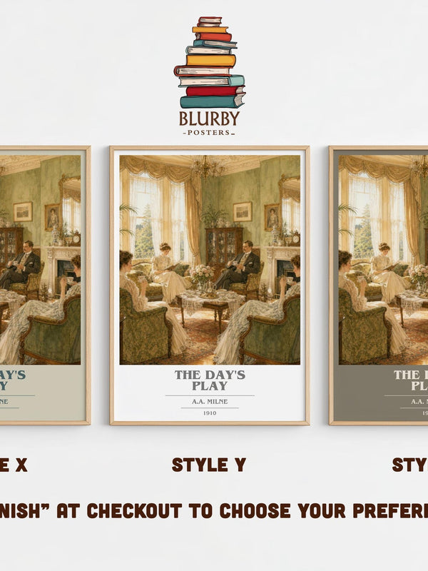 The Day'S Play Book Cover Poster by A.A. Milne