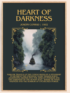 Heart Of Darkness Minimalist Book Poster by Joseph Conrad – image 1