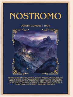 Nostromo Minimalist Book Poster by Joseph Conrad – image 1