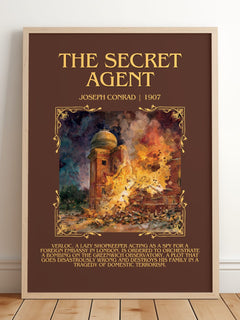 The Secret Agent Minimalist Book Poster by Joseph Conrad – image 2