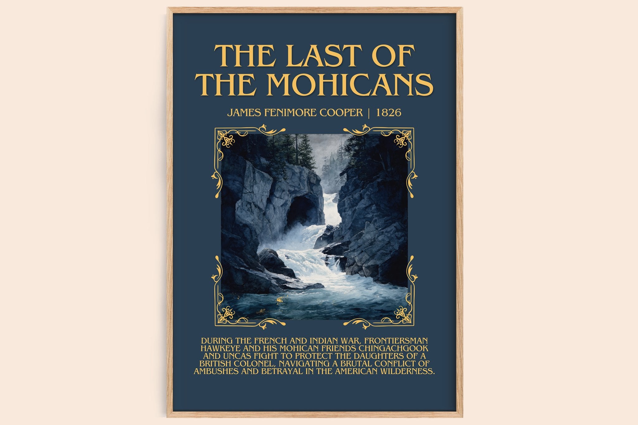 Last Of The Mohicans Minimalist Book Poster by James Fenimore Cooper
