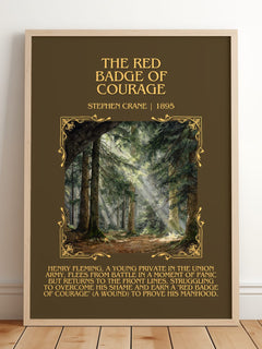 The Red Badge Of Courage Minimalist Book Poster by Stephen Crane – image 2