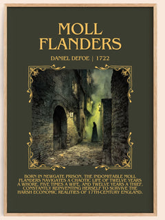 Moll Flanders Minimalist Book Poster by Daniel Defoe – image 1