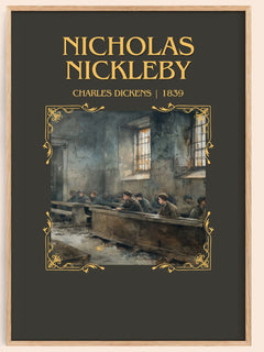 Nicholas Nickleby Minimalist Book Poster by Charles Dickens – image 1