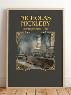 Nicholas Nickleby Minimalist Book Poster by Charles Dickens – image 2