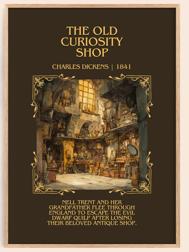 The Old Curiosity Shop Minimalist Book Poster by Charles Dickens