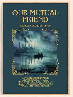 Our Mutual Friend Minimalist Book Poster by Charles Dickens – image 1
