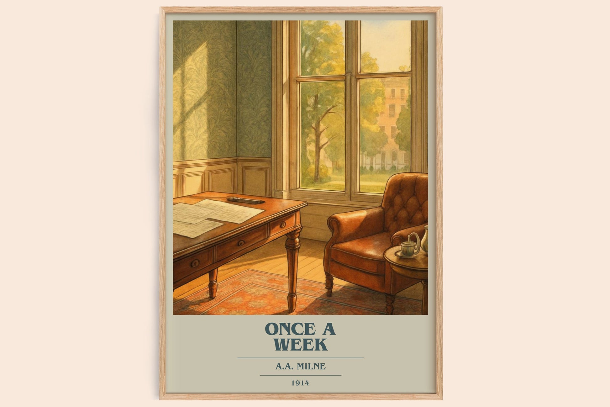 Once A Week Book Cover Poster by A.A. Milne