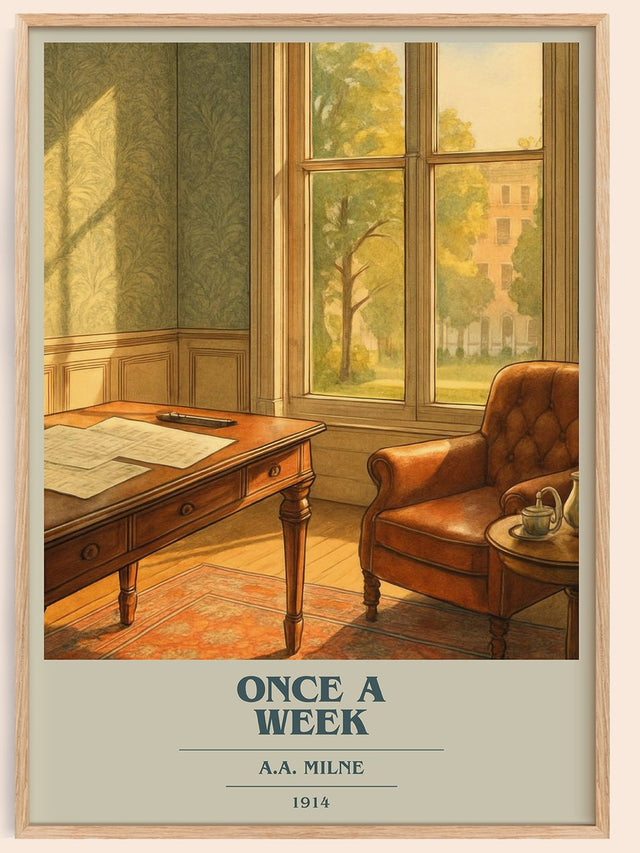 Once A Week Book Cover Poster by A.A. Milne