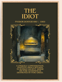 The Idiot Minimalist Book Poster by Fyodor Dostoevsky – image 1