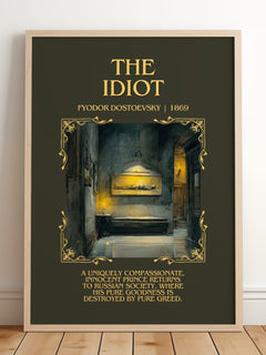The Idiot Minimalist Book Poster by Fyodor Dostoevsky – image 2