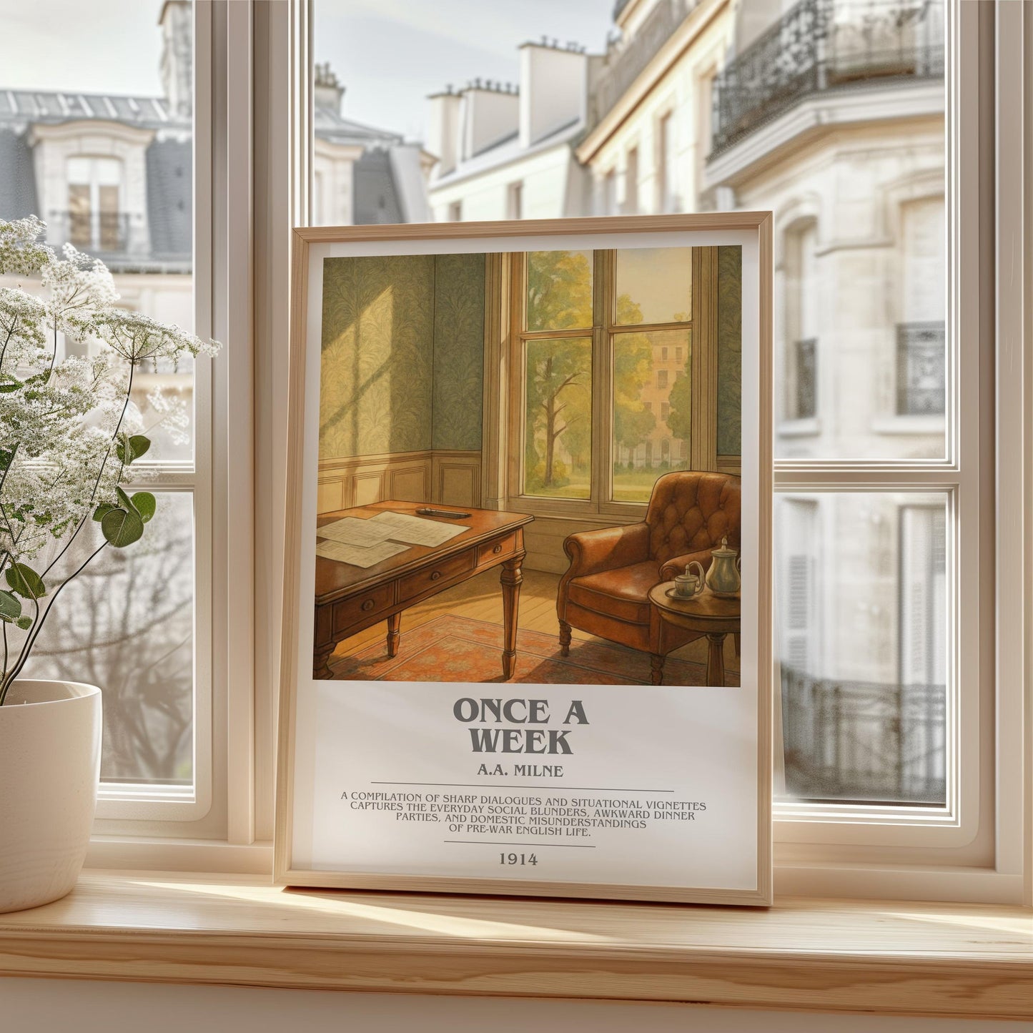 Once A Week Bookish Wall Art by A.A. Milne