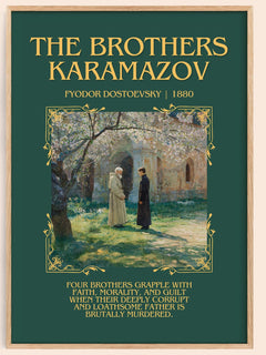 The Brothers Karamazov Minimalist Book Poster by Fyodor Dostoevsky – image 1