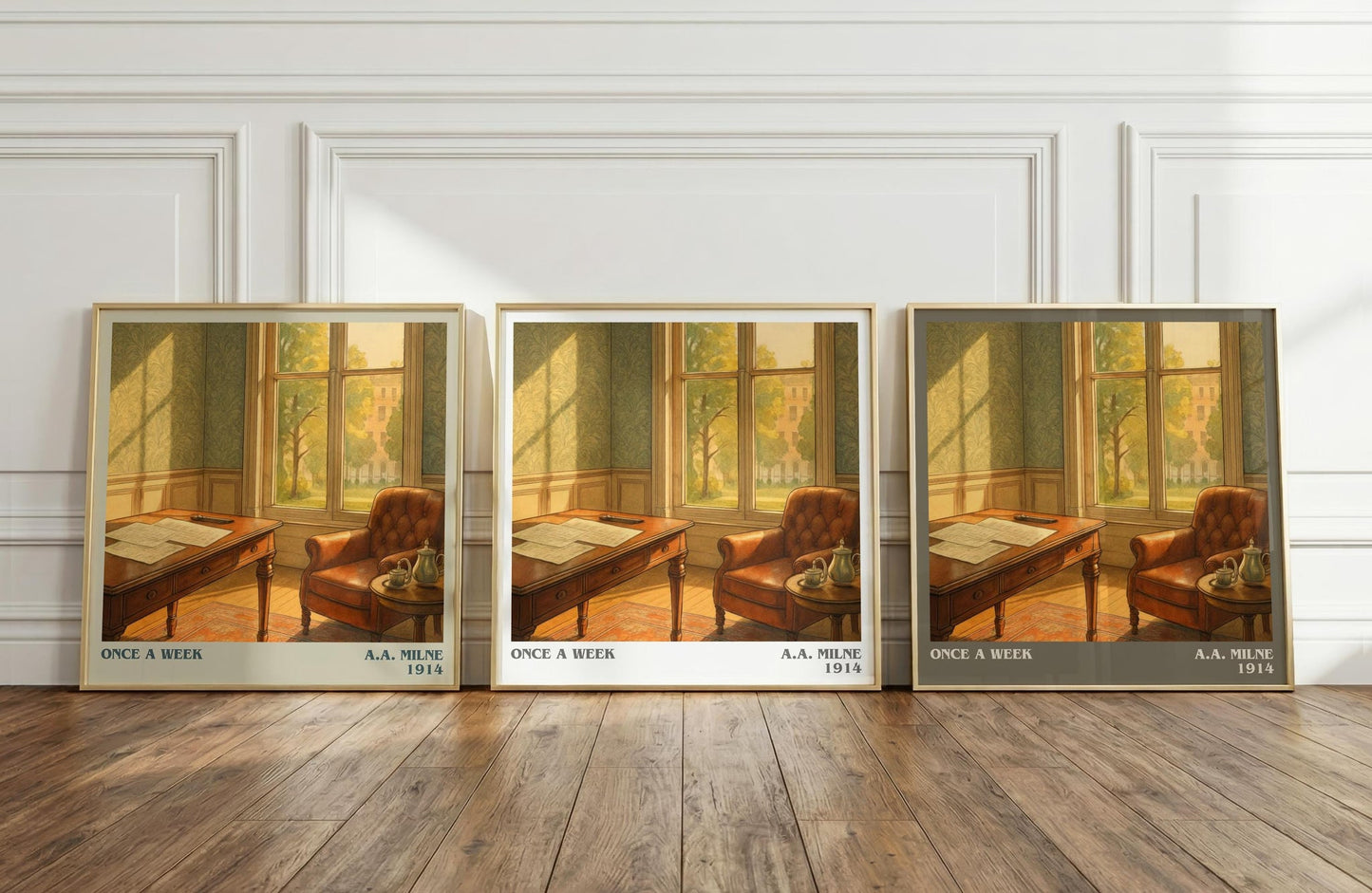 Once A Week Literary Art Print by A.A. Milne