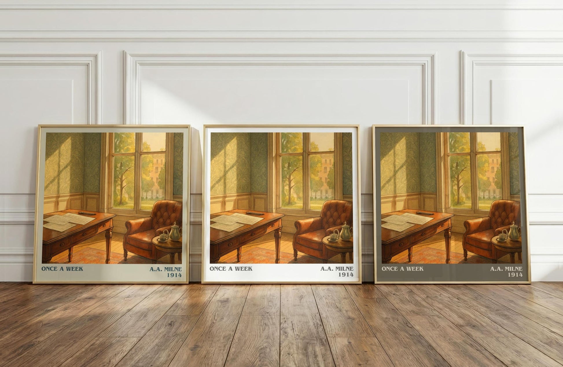 Once A Week Literary Art Print by A.A. Milne