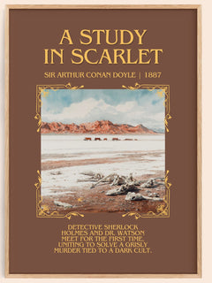 A Study In Scarlet Minimalist Book Poster by Sir Arthur Conan Doyle – image 1