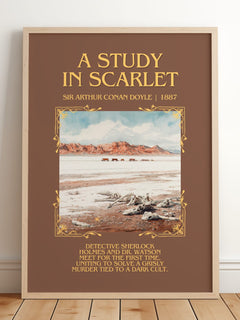 A Study In Scarlet Minimalist Book Poster by Sir Arthur Conan Doyle – image 2