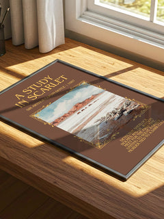 A Study In Scarlet Minimalist Book Poster by Sir Arthur Conan Doyle – image 4