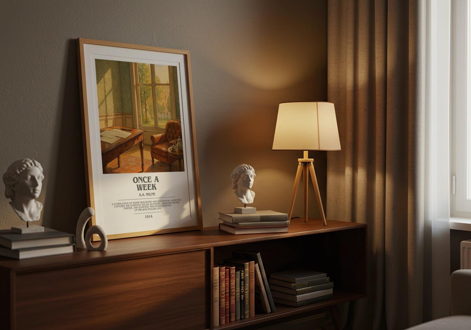 Once A Week Bookish Wall Art by A.A. Milne