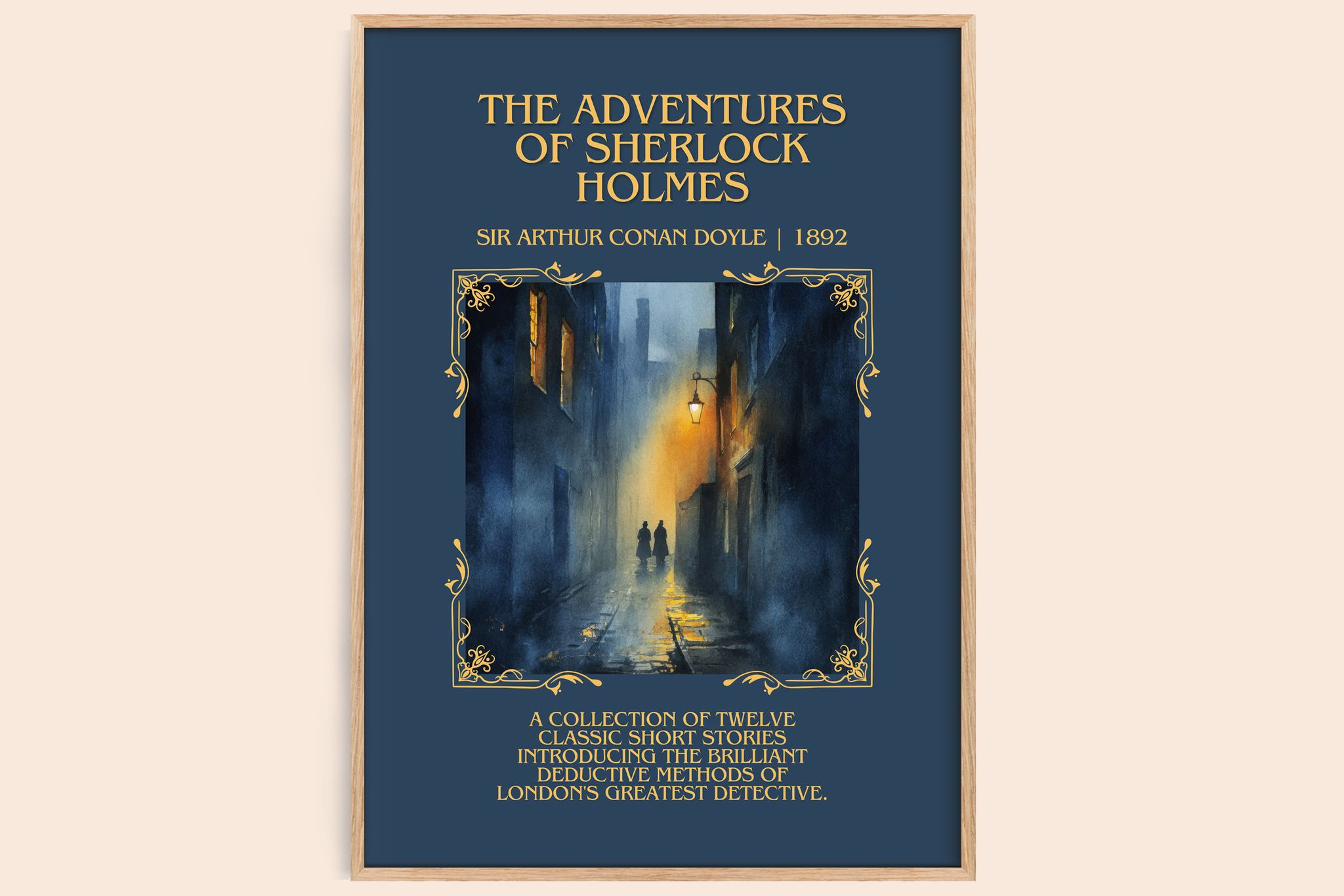 Adventures Of Sherlock Holmes Minimalist Book Poster by S. Doyle