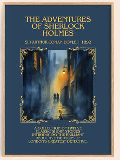 Adventures Of Sherlock Holmes Minimalist Book Poster by S. Doyle – image 1