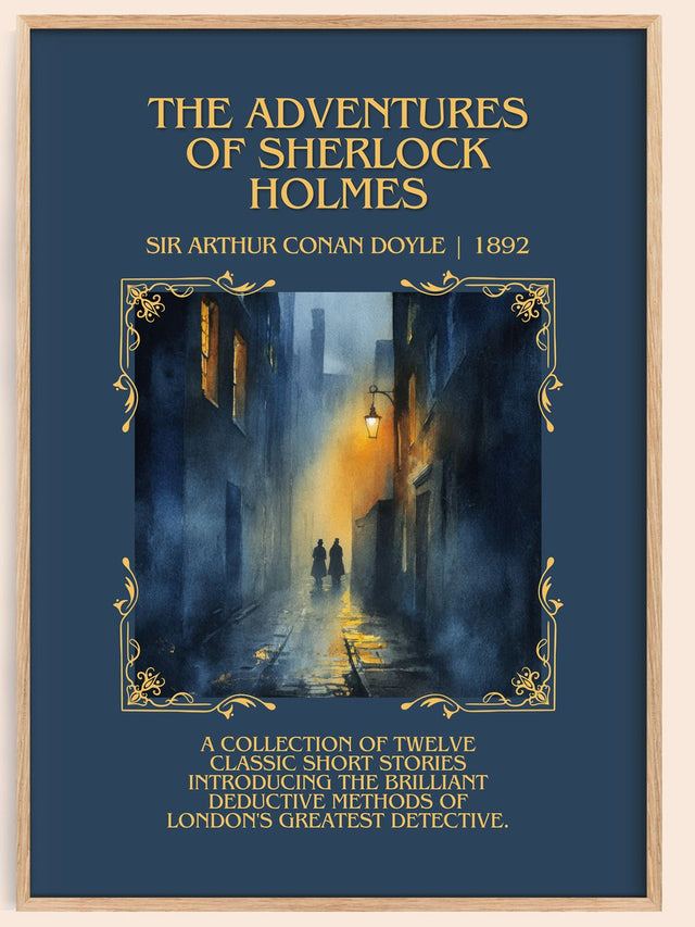 Adventures Of Sherlock Holmes Minimalist Book Poster by S. Doyle