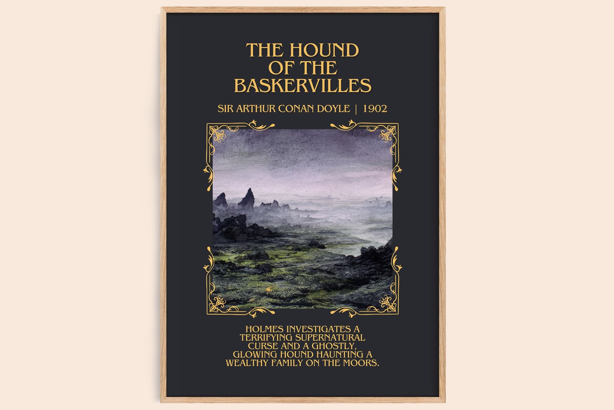Hound Of The Baskervilles Minimalist Book Poster by S. Doyle