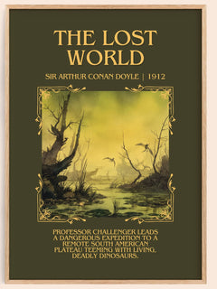 The Lost World Minimalist Book Poster by Sir Arthur Conan Doyle – image 1