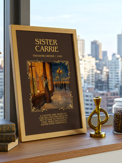 Sister Carrie Minimalist Book Poster by Theodore Dreiser – image 3