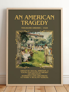 An American Tragedy Minimalist Book Poster by Theodore Dreiser – image 2