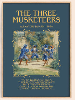 The Three Musketeers Minimalist Book Poster by Alexandre Dumas – image 1
