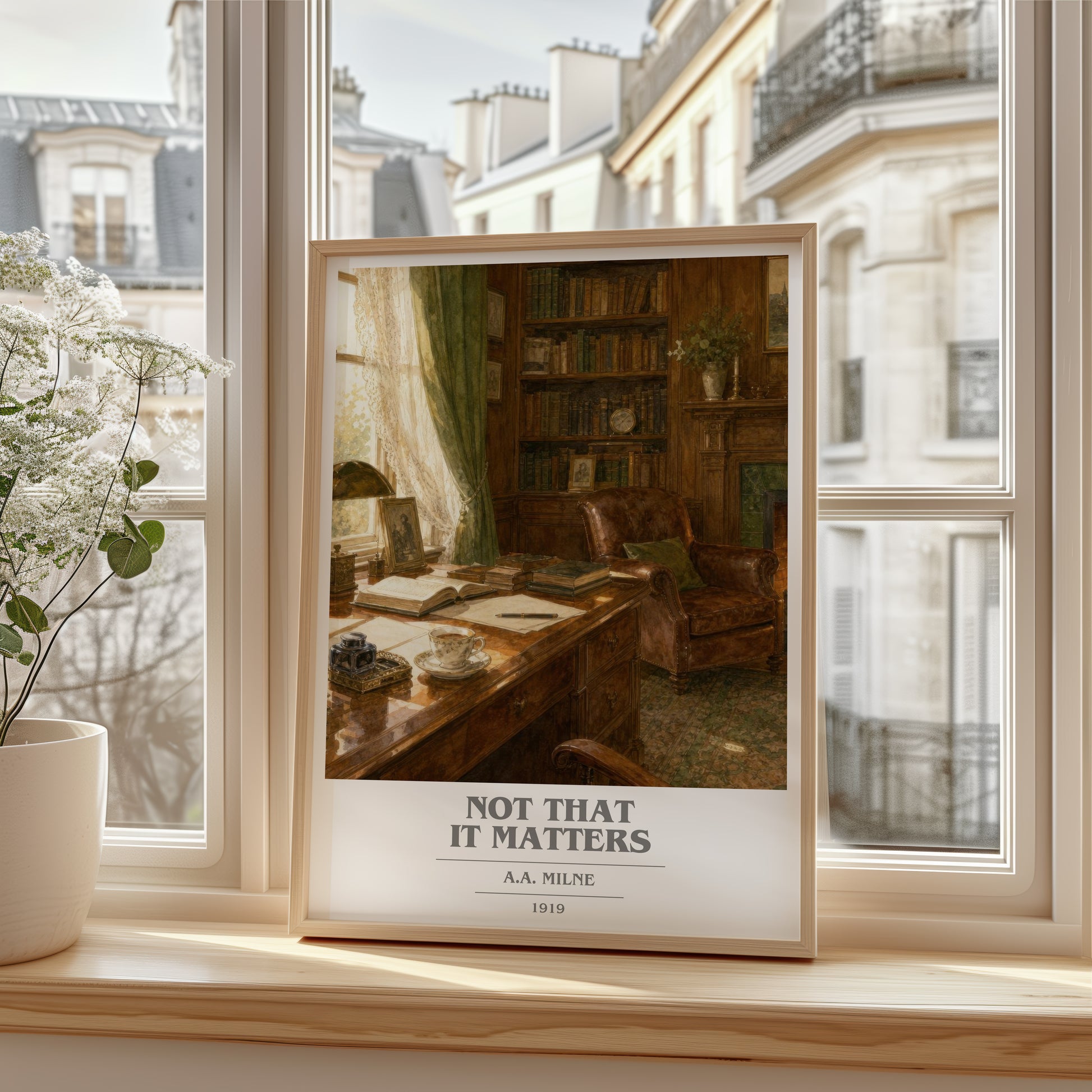 Not That It Matters book cover poster colour and style options – A.A. Milne book art