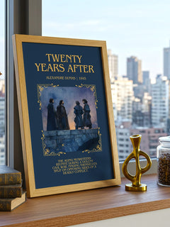 Twenty Years After Minimalist Book Poster by Alexandre Dumas – image 3