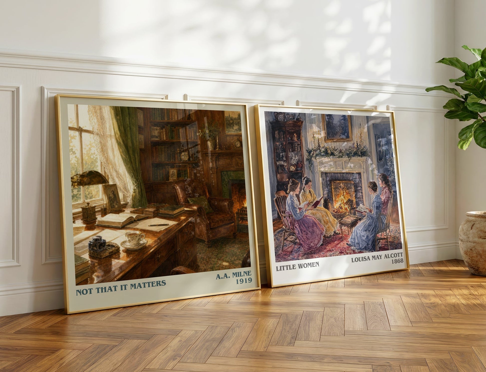 Not That It Matters literary print on bookshelf – A.A. Milne fan gift