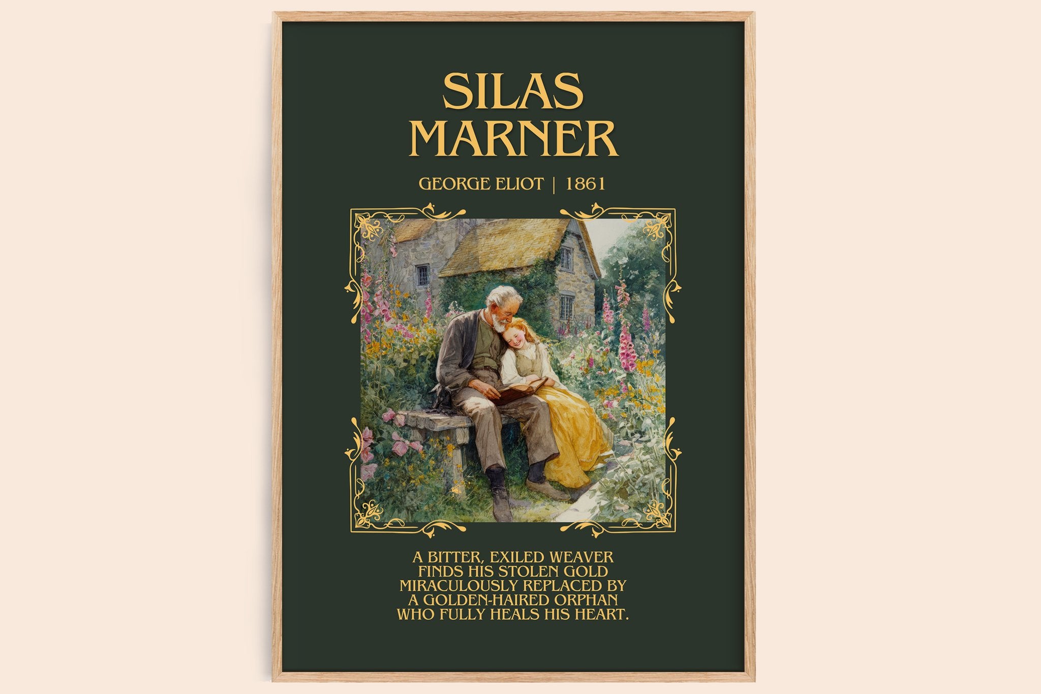 Silas Marner Minimalist Book Poster by George Eliot
