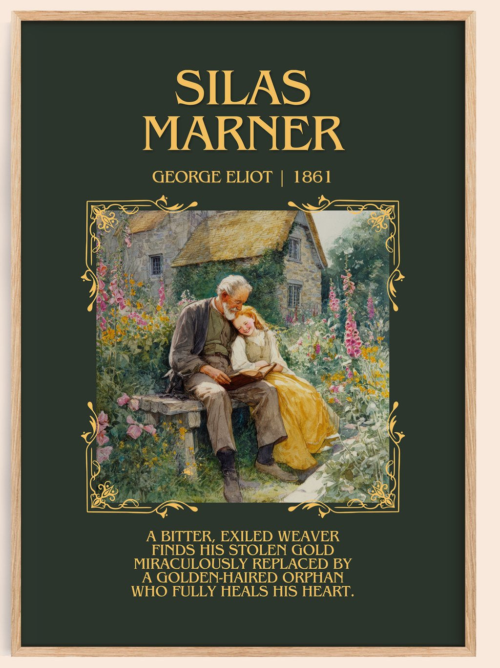Silas Marner Minimalist Book Poster by George Eliot – book poster