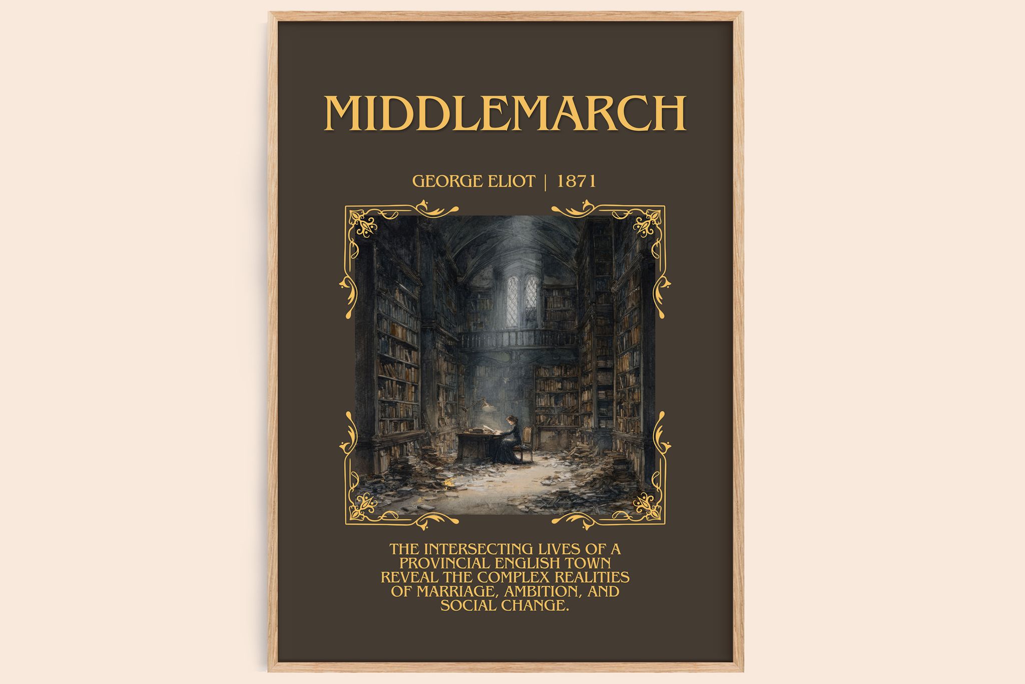 Middlemarch Minimalist Book Poster by George Eliot