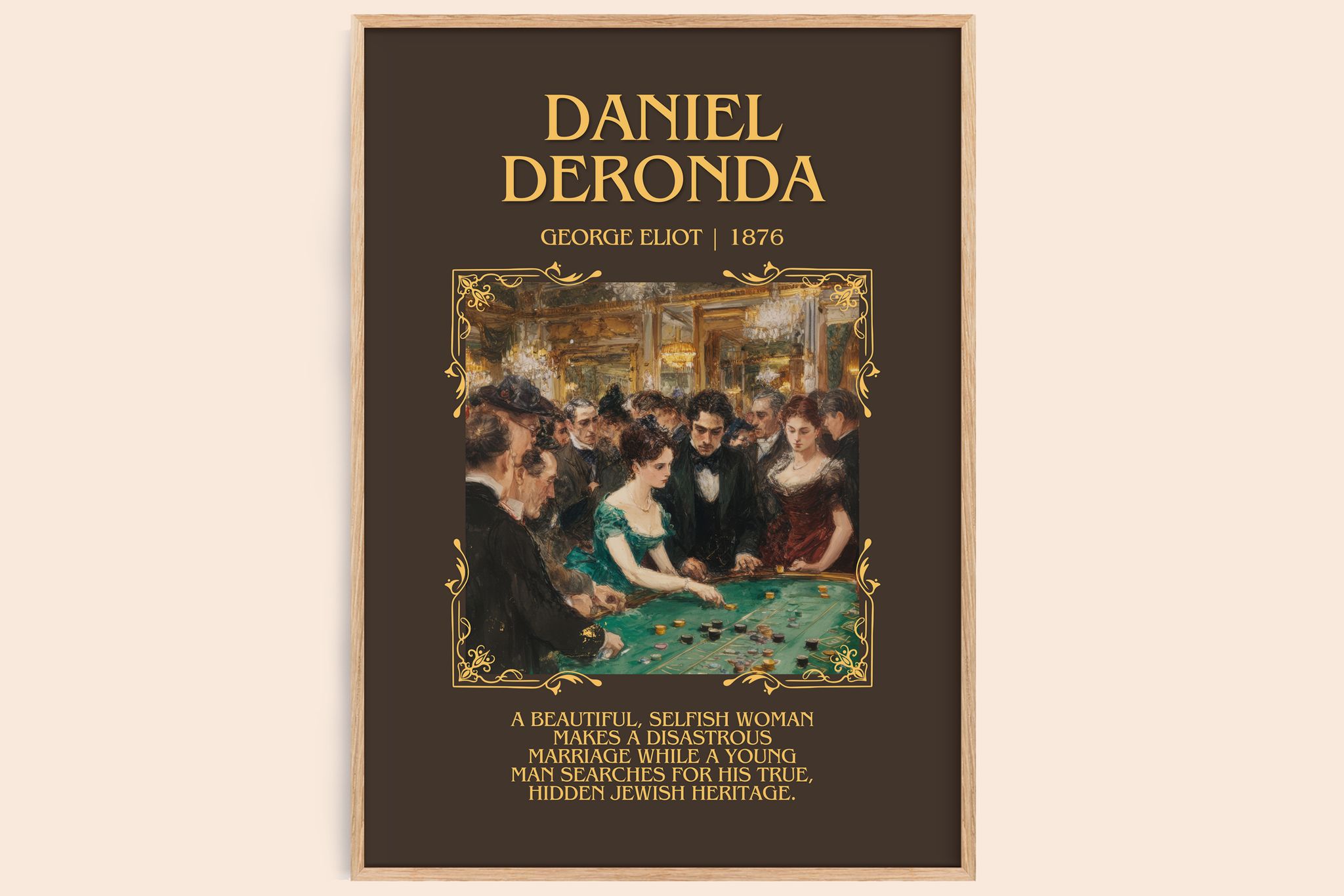 Daniel Deronda Minimalist Book Poster by George Eliot