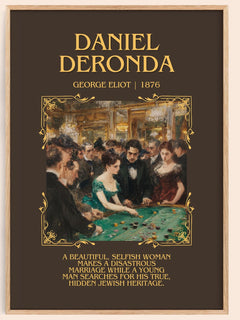 Daniel Deronda Minimalist Book Poster by George Eliot – book poster