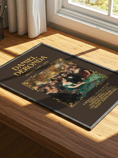 Daniel Deronda Minimalist Book Poster by George Eliot – print on a sunlit desk