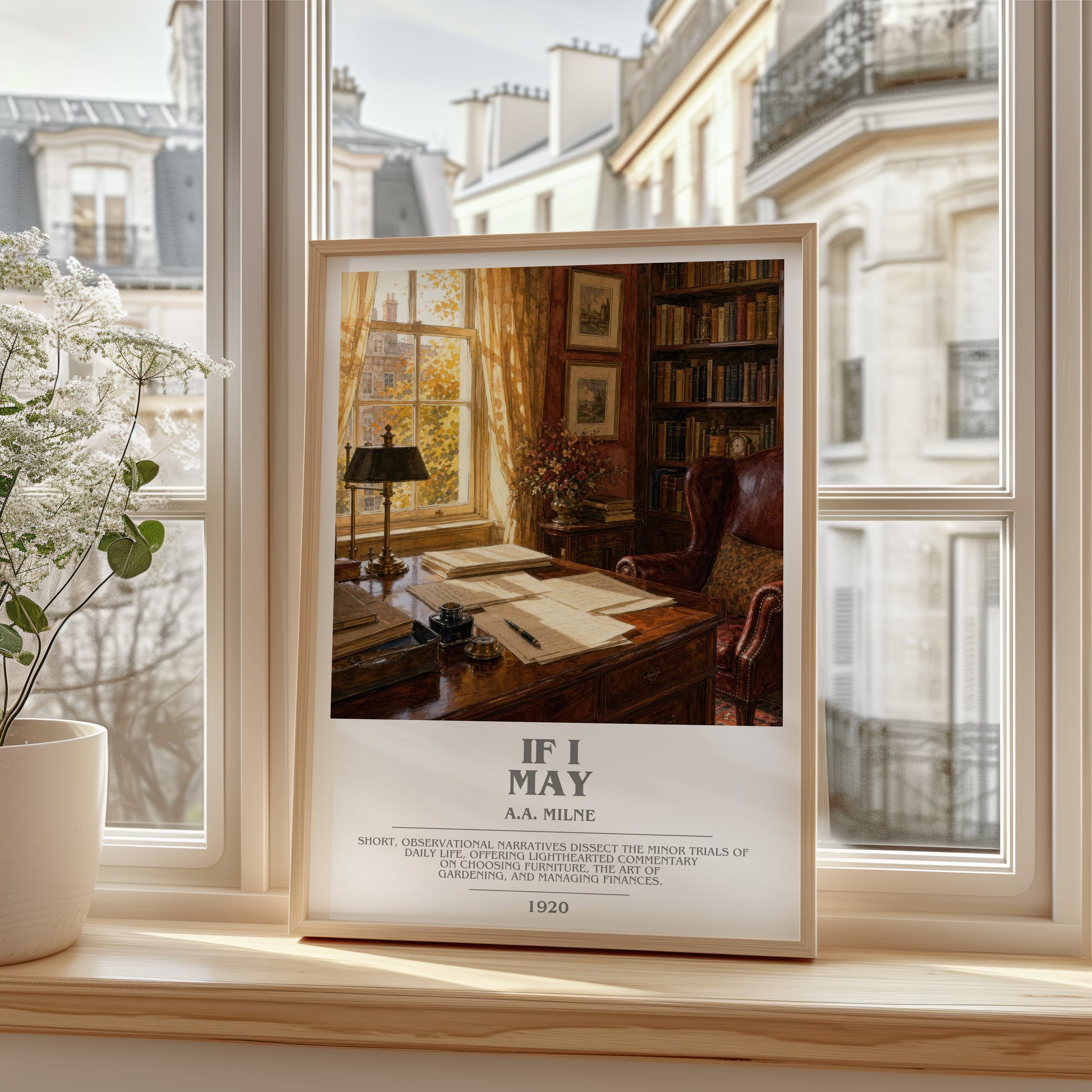 If I May bookish poster colour and style options – A.A. Milne book art