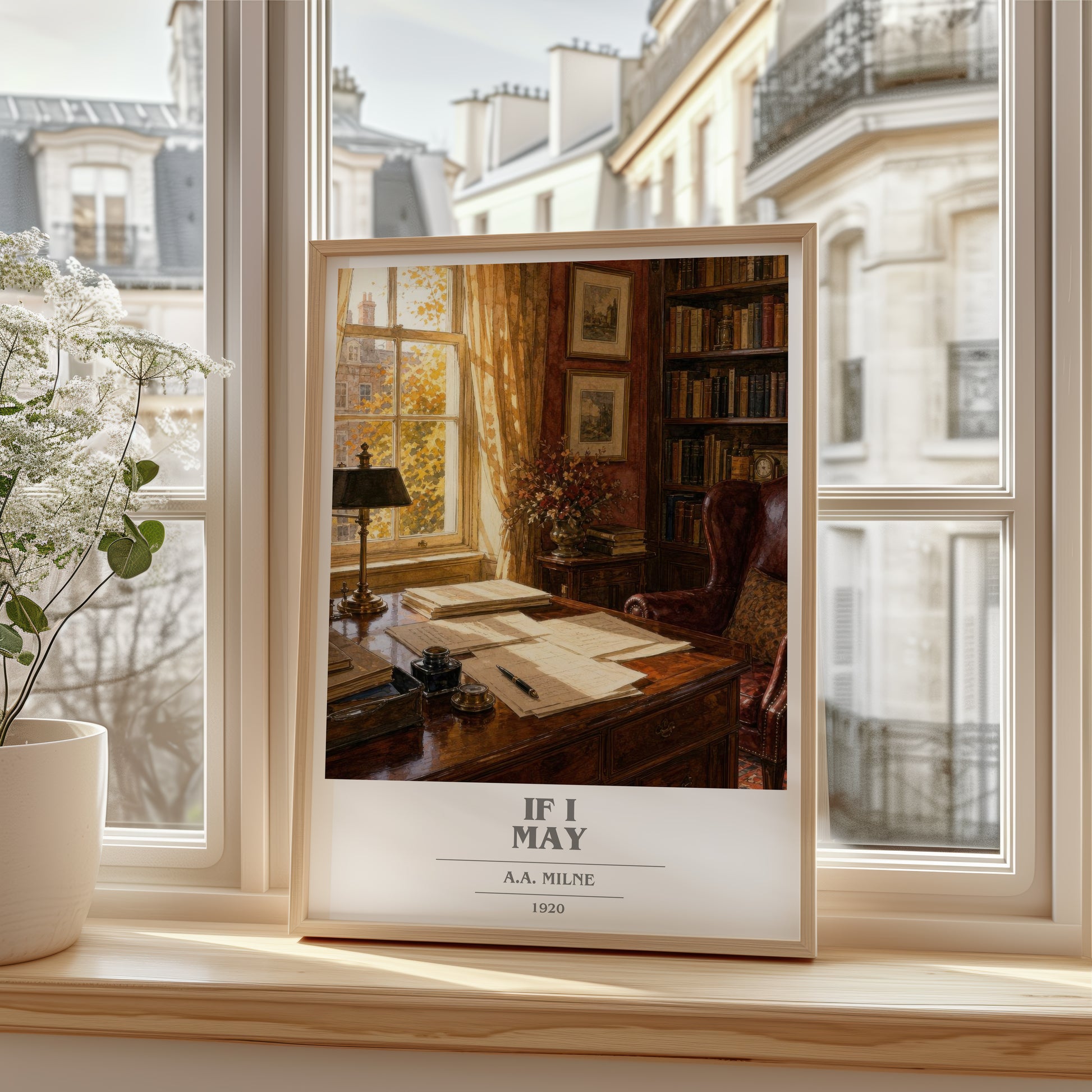 If I May book cover poster colour and style options – A.A. Milne book art