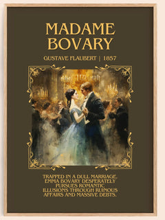 Madame Bovary Minimalist Book Poster by Gustave Flaubert – image 1