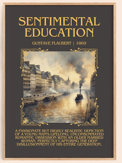 Sentimental Education Minimalist Book Poster by Gustave Flaubert – image 1