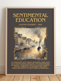 Sentimental Education Minimalist Book Poster by Gustave Flaubert – image 2